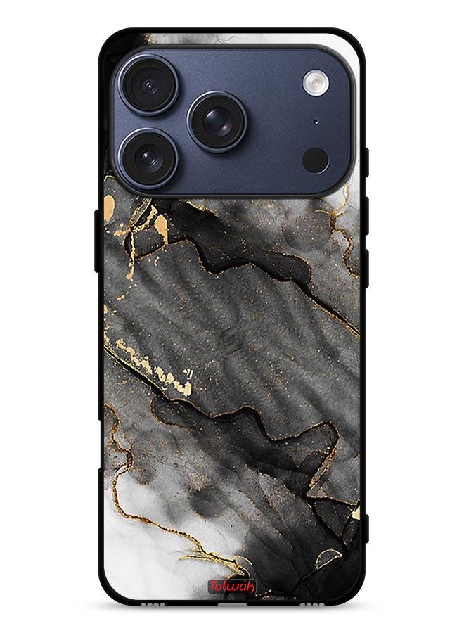 Tolwak Apple iPhone 17 Pro Protective Case Cover Glitter Marble - Image 1