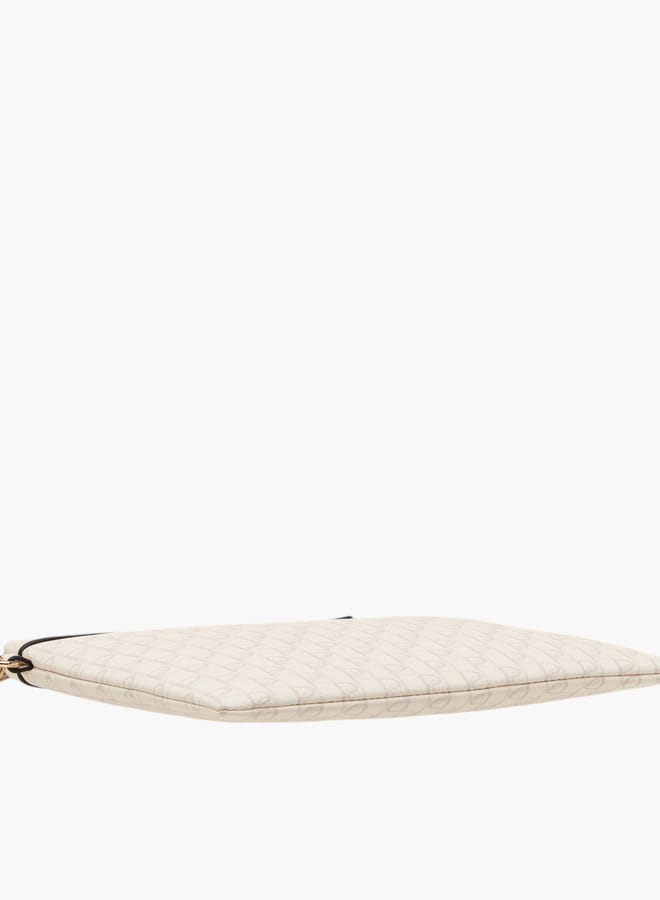 Paprika Women's Monogram Print Clutch with Zip Closure  - Image 5