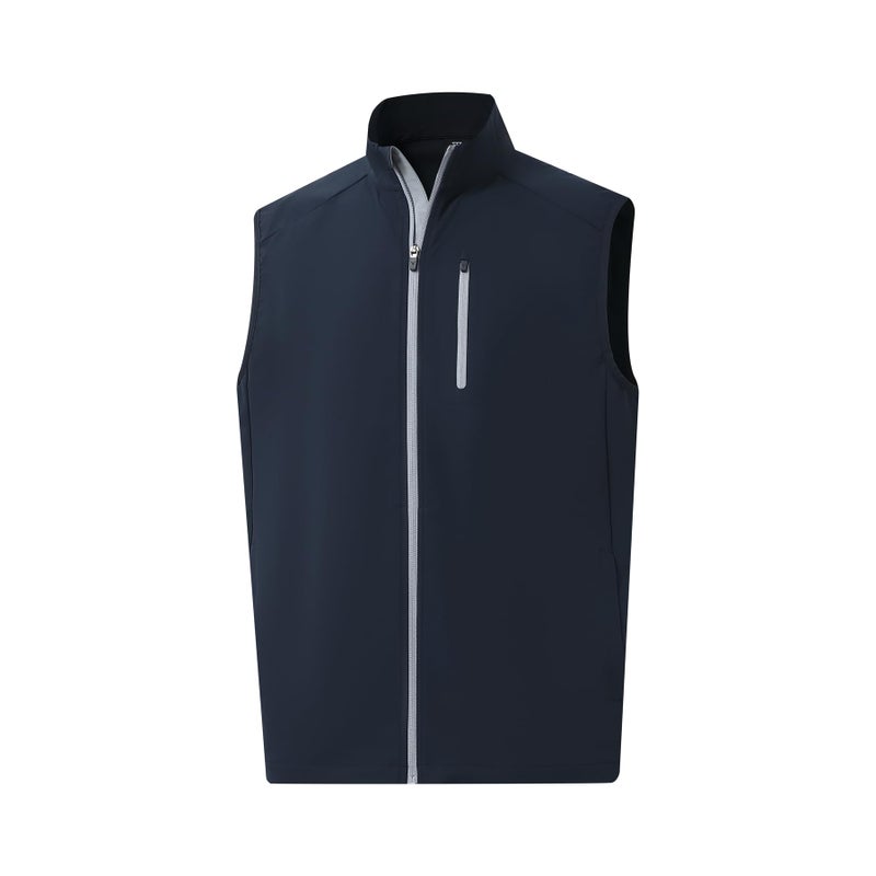 M MAELREG Golf Vest for Men Windproof Travel Zip Up Sleeveless Jacket Lightweight Softshell Mens Vests Outerwear - Image 1