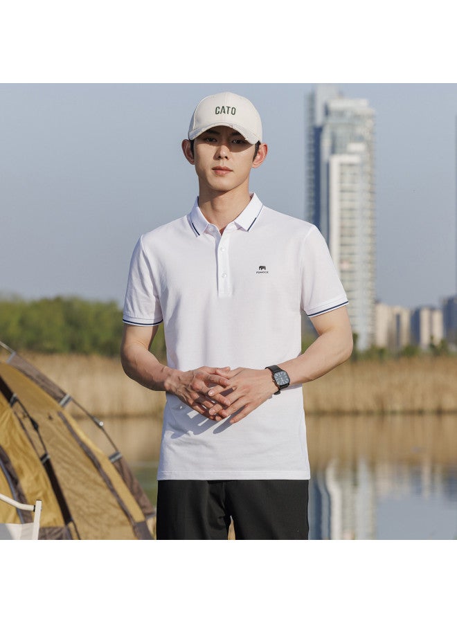 Fomoce men's Short-sleeve Polo Shirt - Breathable, Skin-friendly & Stylish Summer Top - Image 4