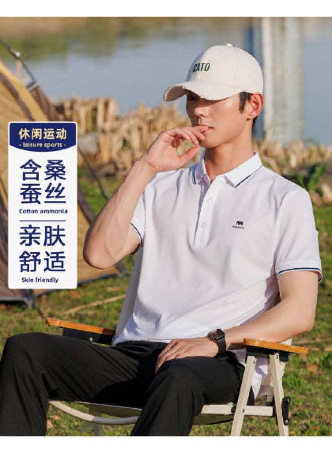 Fomoce men's Short-sleeve Polo Shirt - Breathable, Skin-friendly & Stylish Summer Top - Image 1