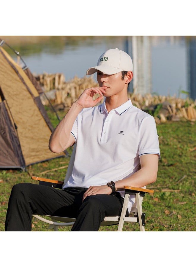 Fomoce men's Short-sleeve Polo Shirt - Breathable, Skin-friendly & Stylish Summer Top - Image 3
