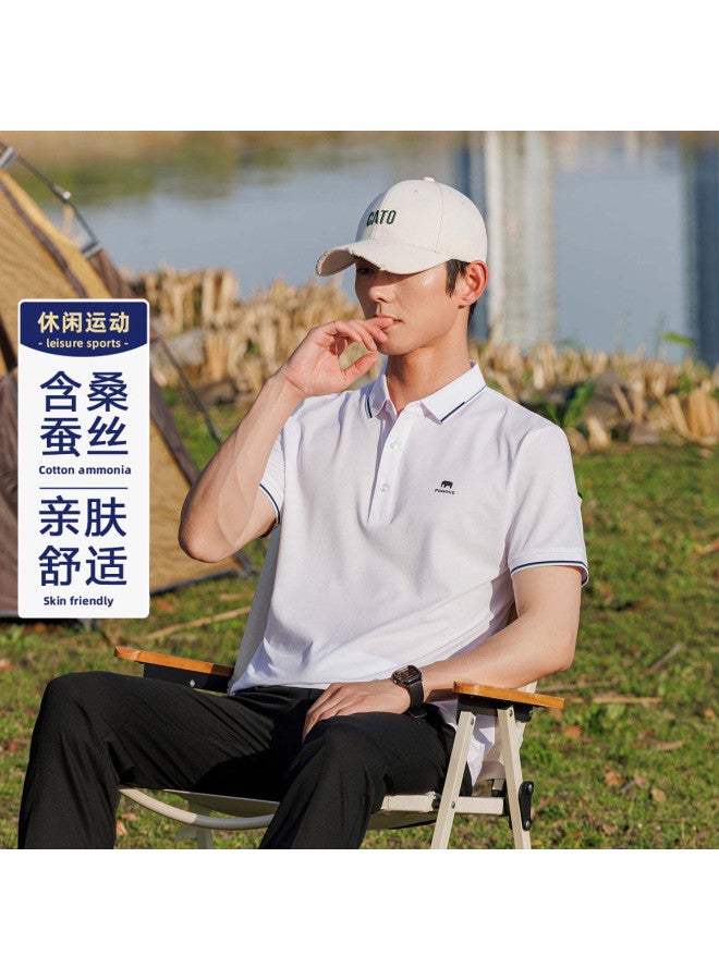 Fomoce men's Short-sleeve Polo Shirt - Breathable, Skin-friendly & Stylish Summer Top - Image 2