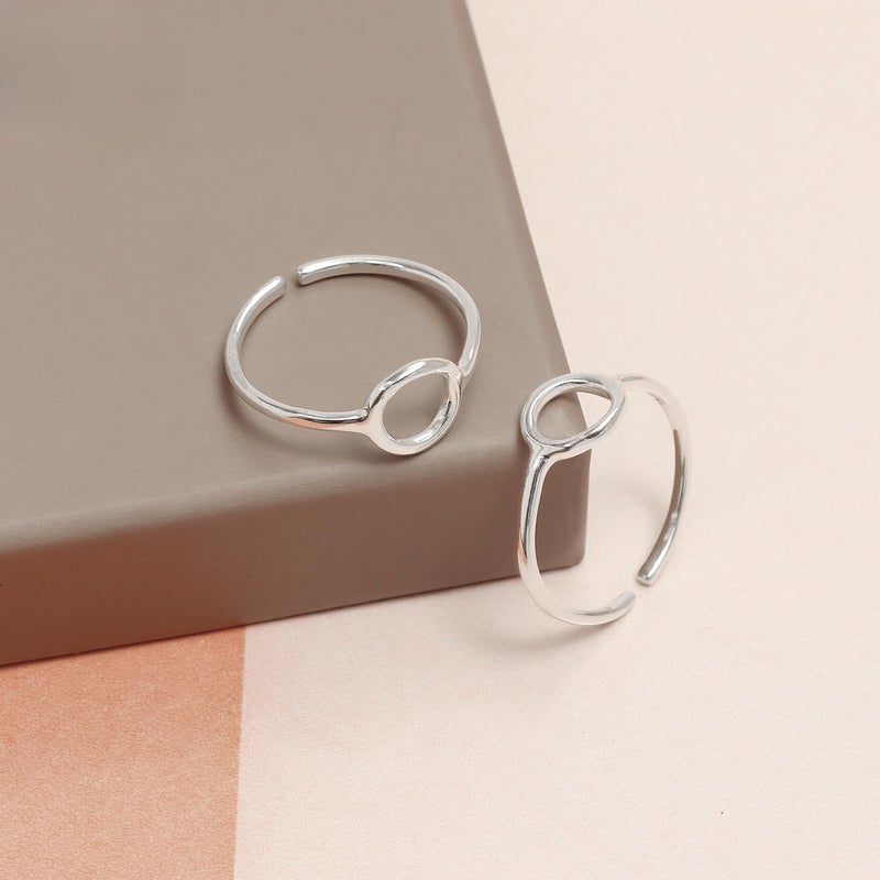 LeCalla خواتم أصابع القدم من الفضة الإسترلينية 925 مع زركونيا مكعبة للنساء | خاتم أصابع القدم الكلاسيكي الفاخر مع علامة BIS | هدية مجوهرات أنيقة ومريحة - Image 3