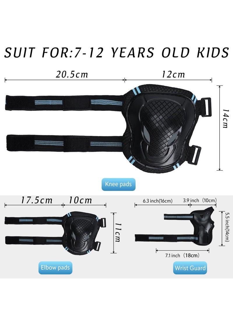 Cuken Kids Helmet Adjustable, For Kids Ages 7-12 Years Old, Kids Bike Helmets For Boys And Girls, With Protective Sports Gear Set Knee Elbow Pads Wrist Guards, For Skating Bike Scooters - Image 2