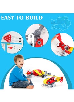 Y&D Construction Building Toys for Kids Age 3-12-year-old,57pcs, 2 Models Demountable and Assembled Engineering Vehicle Educational Toy Set Suitable Boys Girls  - Image 3