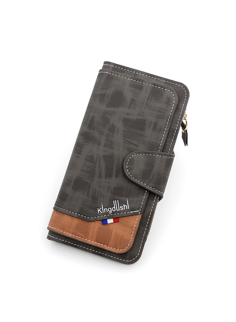 كينج دوشي Men's Multi-Functional Long Wallet ID Bag 19*10*2.5CM - Image 1