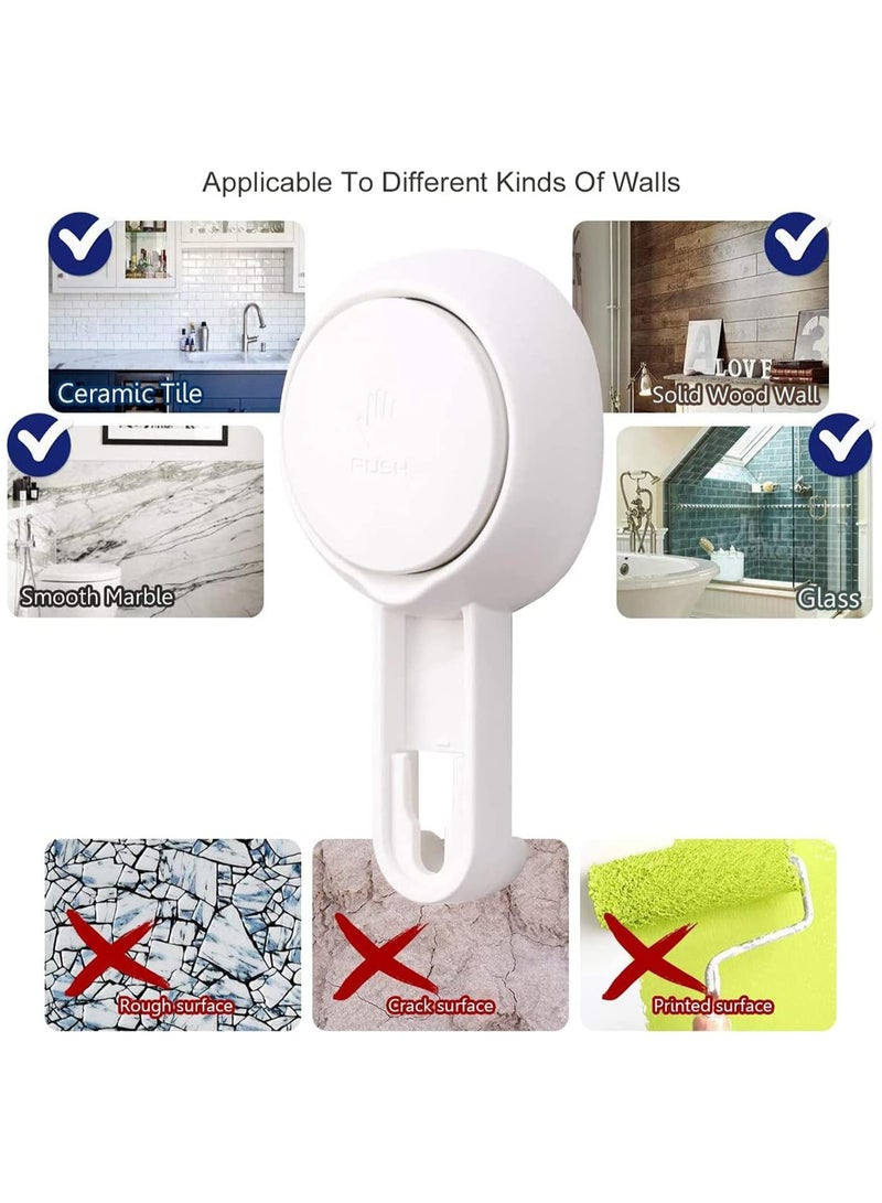 NANAO 2 Pack Toothbrush Holder Suction Cup Toothbrush, Organizer No Drilling Waterproof Wall Mounted Electric Toothbrush Holder for Toothpaste Razor Cup for Shower Bathroom Kitchen - Image 4