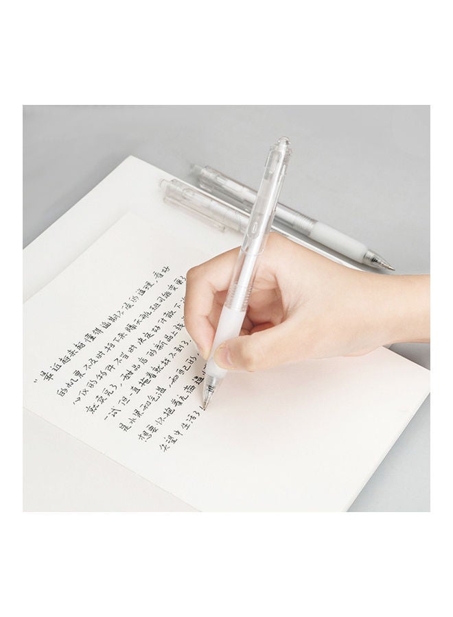 Loquat 6-Piece Refillable And Retractable Gel Ink Pens White - Image 3