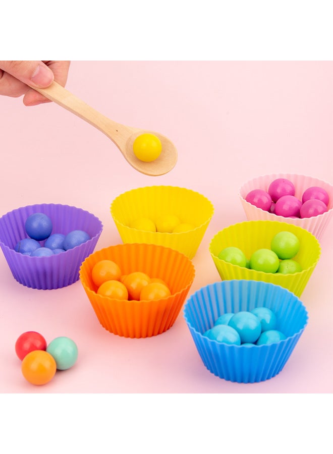 Colorful Beads Entertainment Parent-child Attentiontraining Wooden Children Early Education Board Games Boys And Girls Educational Toys Clip Beads - Image 4