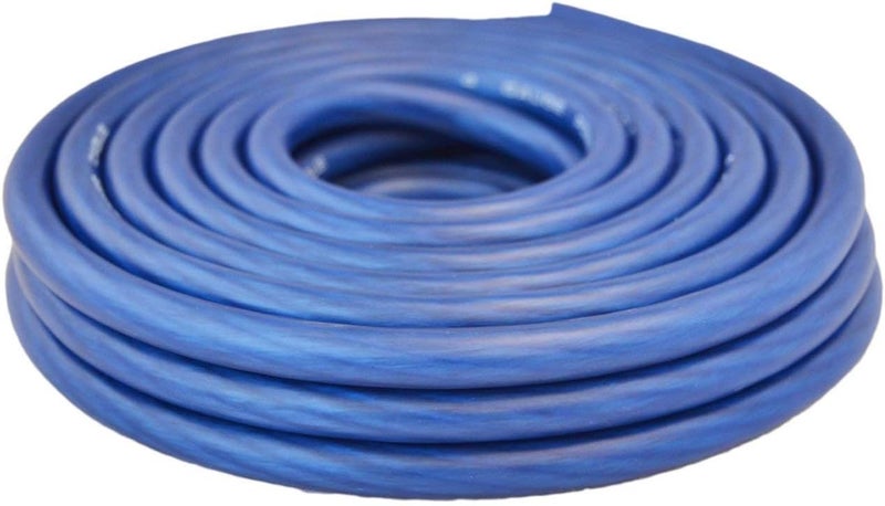 SoundBox Connected 4 Gauge Blue Amplifier Amp Power/Ground Wire 25 Feet Superflex Cable 25' - Image 2