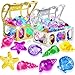 Duchong Pool Toys 36 Pcs Dive Gems for Kids 48812 Assorted Diving Colorful Diamond with 2 Treasure Boxes Summer Swim Beach Water Toys for Boys Girls - Image 2