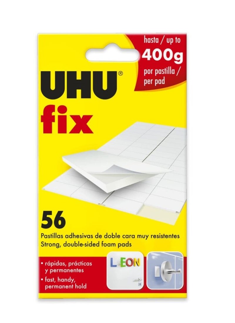 UHU 56-Piece Double Sided Foam Pads 