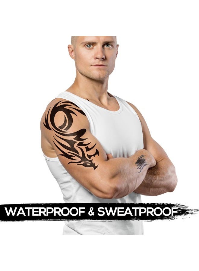 Kotbs 6 Sheets Extra Large Totem Temporary Tattoo Stickers, Waterproof Big Temporary Tattoos for Men Adults Guys Women Body Art Arm Shoulder Chest Make Up Fake Tattoos - Image 4