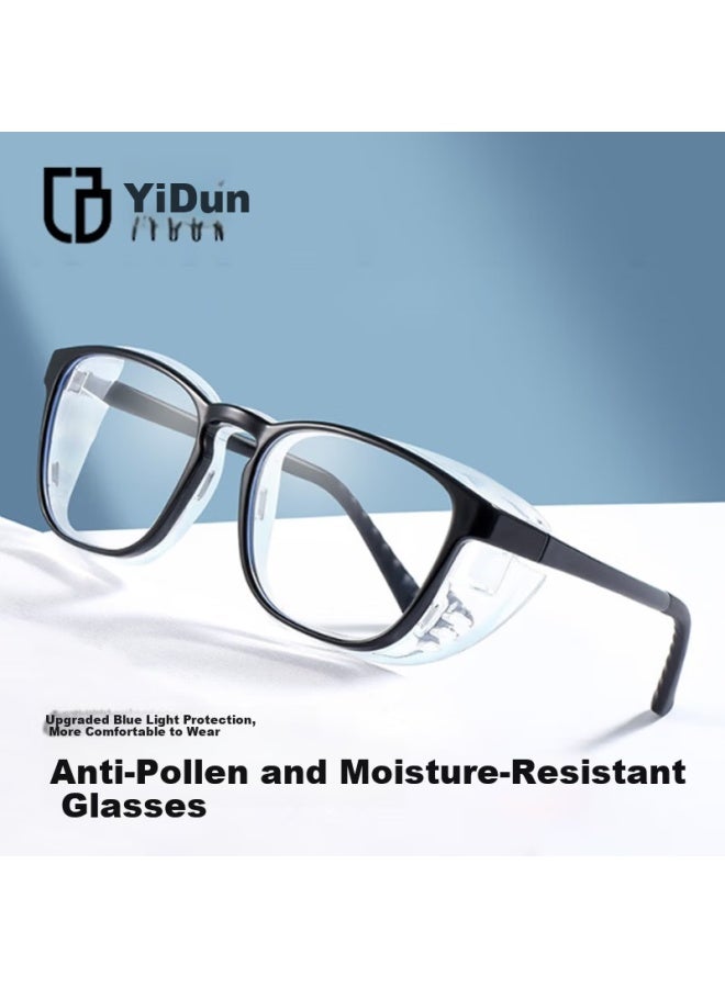 Yidun Anti-fog, Pollen-resistant, Blue Light And Radiation Protection Moisturizing Eyegl, Black, Prescription-compatible - Image 1
