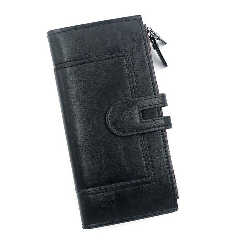 Women's Long Wallet, European and American Style, Mobile Phone Bag, PU Leather, Multi-Card Slot Clutch Coin Purse - Image 3