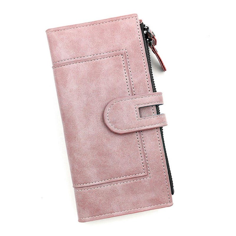 Women's Long Wallet, European and American Style, Mobile Phone Bag, PU Leather, Multi-Card Slot Clutch Coin Purse - Image 2