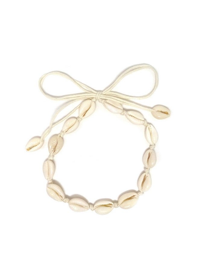 HONBAY Natural Shell Necklace Handmade Summer Beach Shell Choker Necklace - Image 1