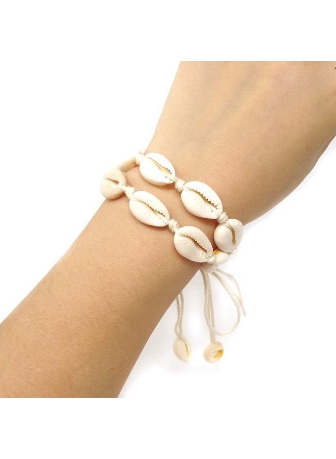 HONBAY Natural Shell Necklace Handmade Summer Beach Shell Choker Necklace - Image 4