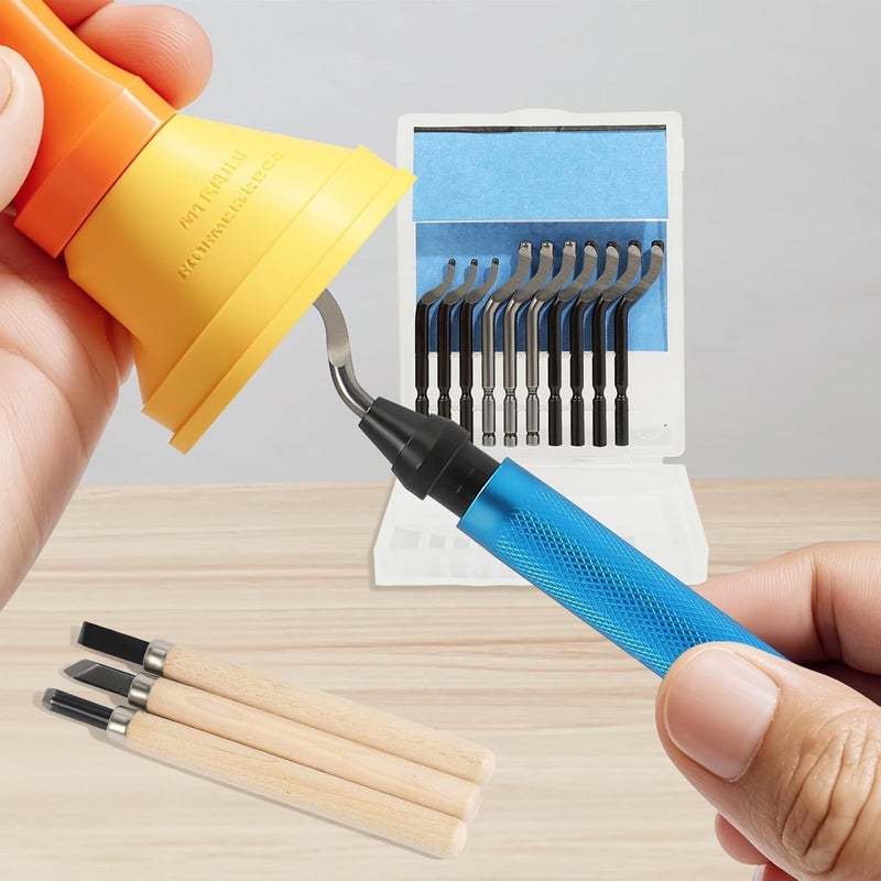 KASTWAVE 3D Printer Accessories Kit 31pcs – Professional Resin Deburring and Finishing Tools for 3D Printing Models, Includes Cleaning, Polishing, and Post-Processing Solution for SLA/DLP Printers - Image 3
