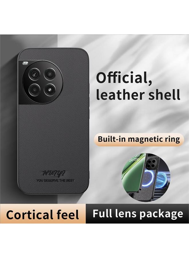 S-TOP Case For OnePlus Ace 3 Pro HUIYI Leather Magnetic Phone Case - Image 2