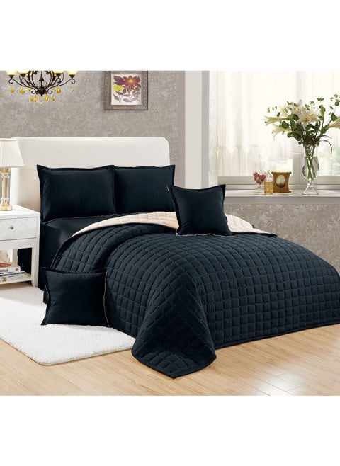 Sleep Night 4 Pieces Comforter Set Single Size 160 X 210 Cm Dual color Reversible Bedding Set for All Seasons