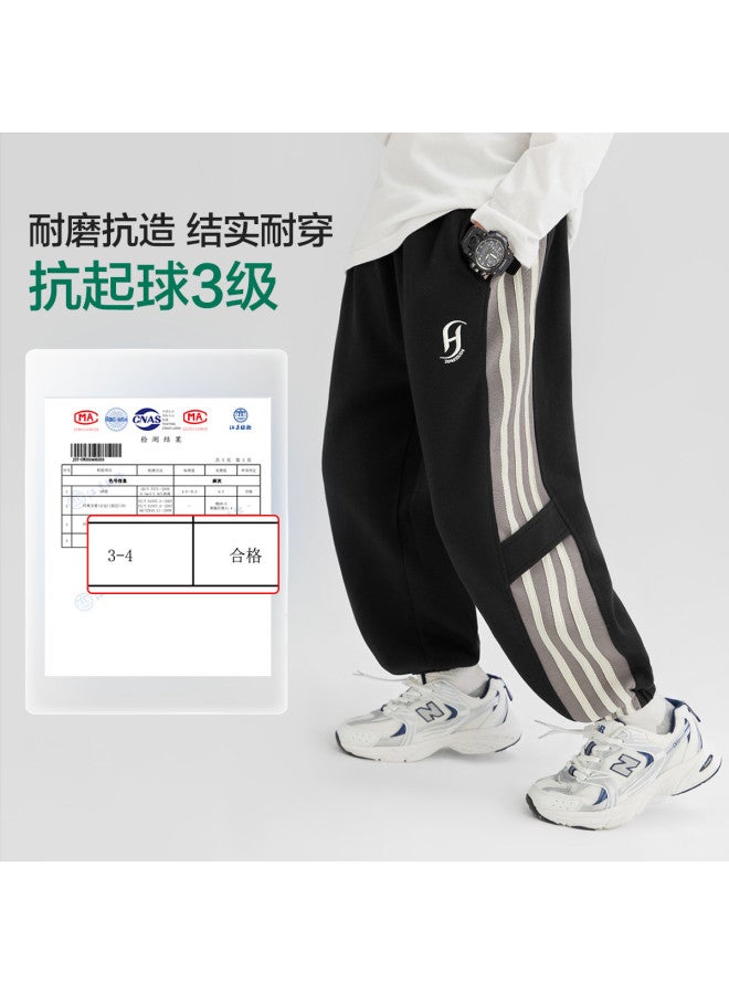 Zuoxi boys' Sport Pants - Striped Cotton Joggers For Kids, Breathable Long Pants For Boys In Spring/autumn - Image 5