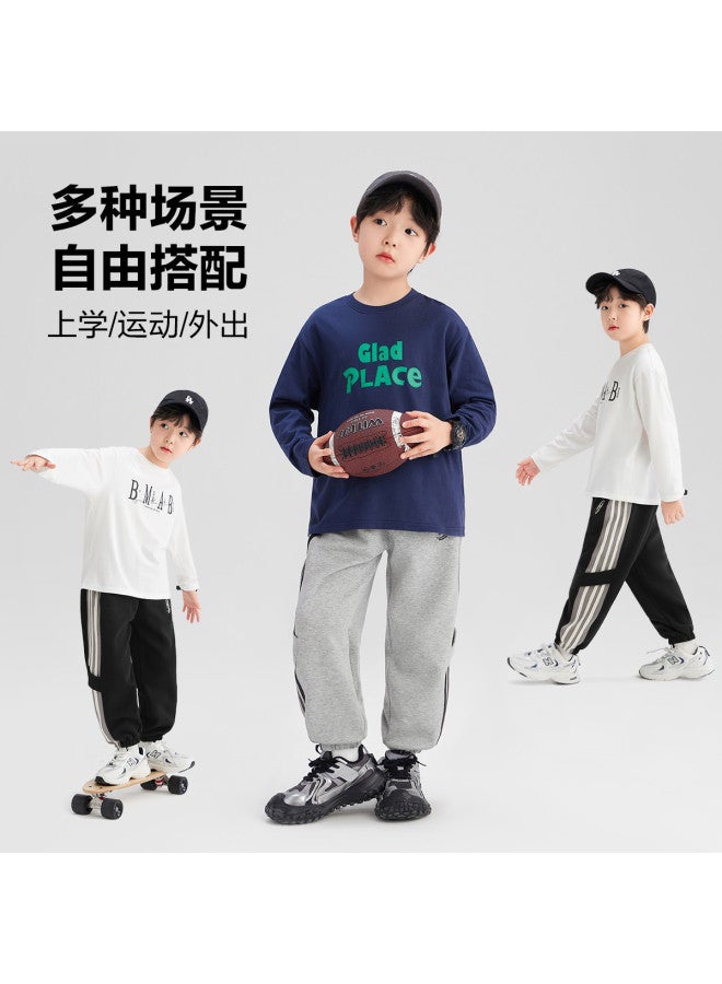Zuoxi boys' Sport Pants - Striped Cotton Joggers For Kids, Breathable Long Pants For Boys In Spring/autumn - Image 4