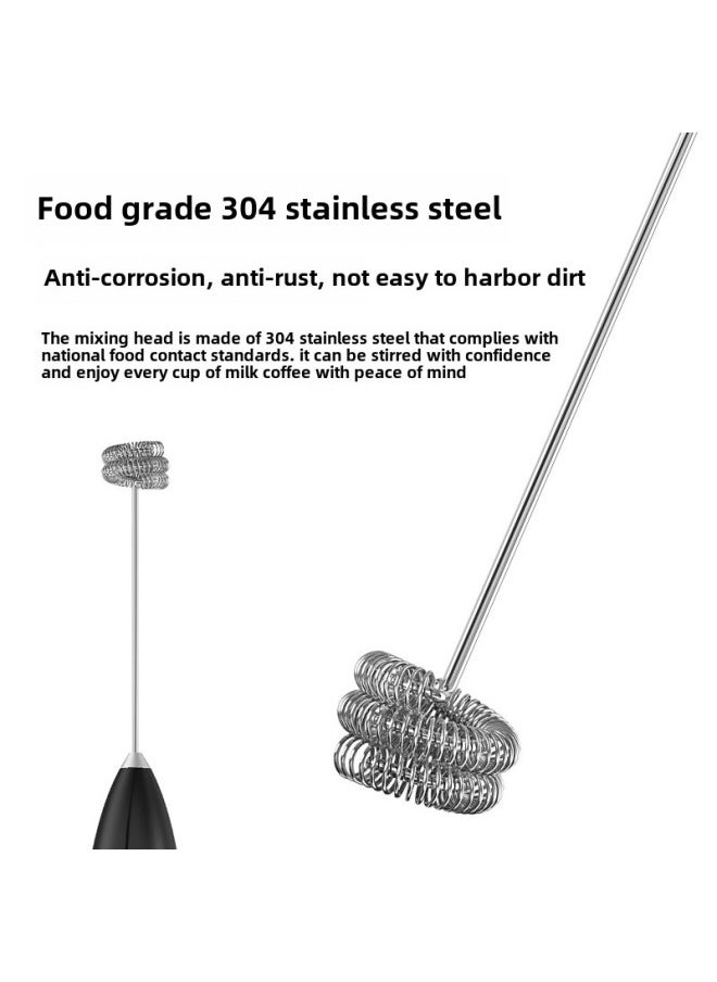 Generic Handheld Milk Frother Household Wireless Electric Milk Coffee Mixing Rod Baking Egg White Frother-Color:06 Milk Frother ]  - Image 5