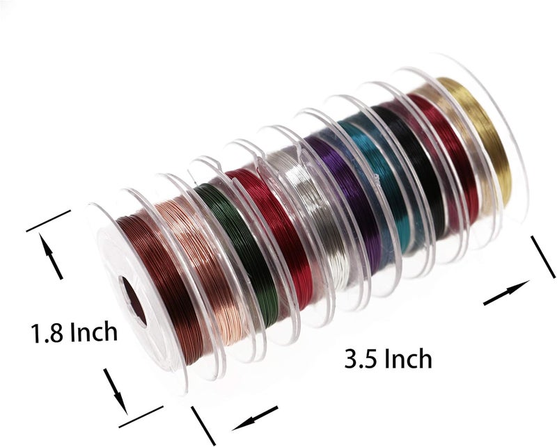 Temorah 10 Colors 0.3MM Copper Wire Fly Tying Materials for Handmade Fly Fishing - Image 2