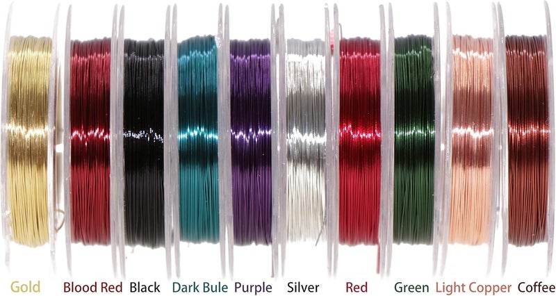 Temorah 10 Colors 0.3MM Copper Wire Fly Tying Materials for Handmade Fly Fishing - Image 3