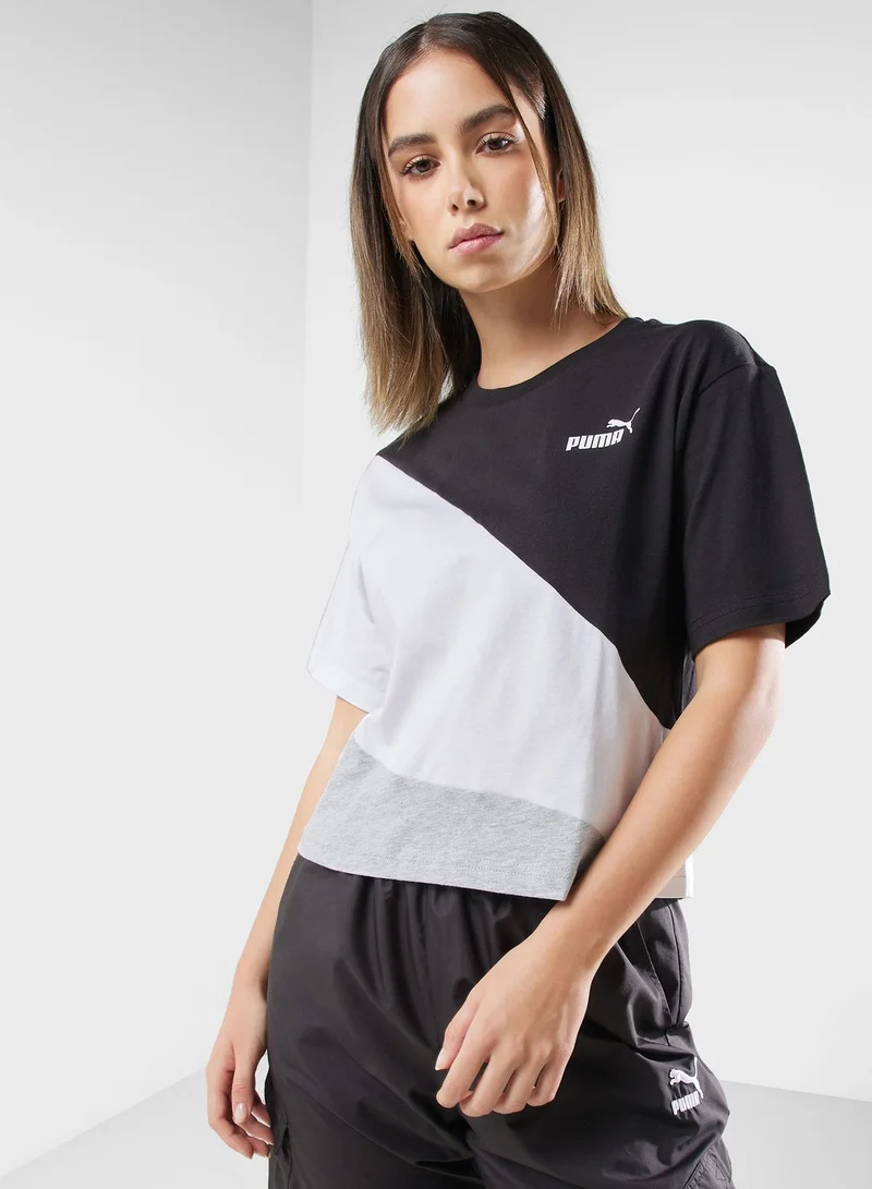 PUMA Power Cat Cropped T-Shirt