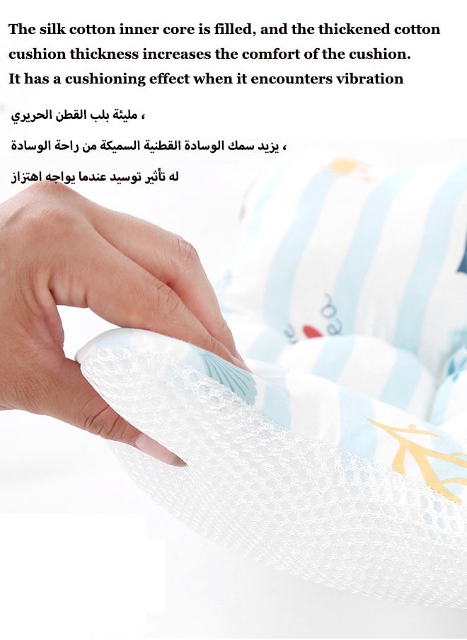 آيسيورا مفرش عربة اطفال وساده مقعد عربة اطفال حشوة مقعد الرضع ، وسادة عربة الأطفال حديثي الولادة ، لينة وتنفس ، وسادة قطنية شبكية هوائية ثلاثية الأبعاد, مناسبة لعربات الأطفال العالمية ،  - Image 3