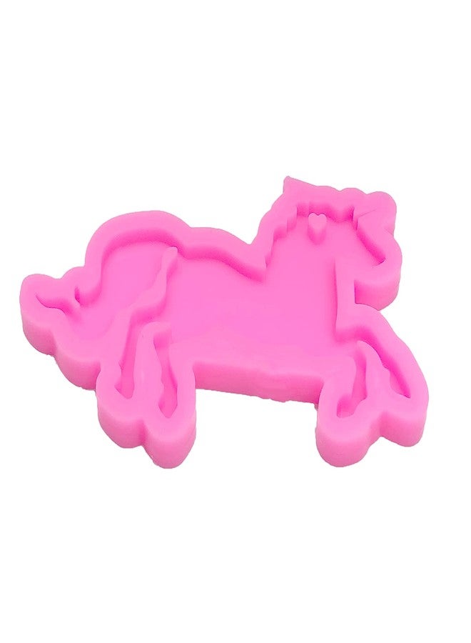 Guratapa Shiny Glossy Pegasus Unicorn Horse Shape Silicone Molds for DIY Craft Keychain Polymer Clay Mold Epoxy Pendant Resin Crafting Making Cake Decoration Fondant Mould - Image 4