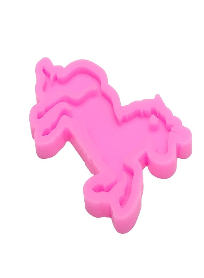 Guratapa Shiny Glossy Pegasus Unicorn Horse Shape Silicone Molds for DIY Craft Keychain Polymer Clay Mold Epoxy Pendant Resin Crafting Making Cake Decoration Fondant Mould - Image 3