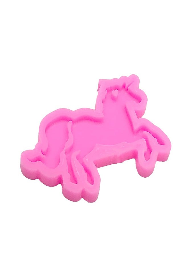 Guratapa Shiny Glossy Pegasus Unicorn Horse Shape Silicone Molds for DIY Craft Keychain Polymer Clay Mold Epoxy Pendant Resin Crafting Making Cake Decoration Fondant Mould - Image 5
