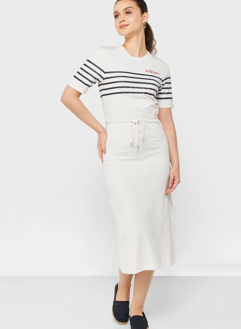 TOMMY HILFIGER Striped Knitted Dress
