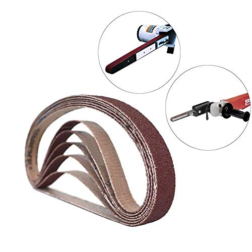 Zivisk 1/2 Inch x 18 Inch Sanding Belts, 40 Grits Aluminum Oxide Sanding Belt, Belt Sander Tool for Woodworking, Metal Polishing (30 Pack) - Image 4