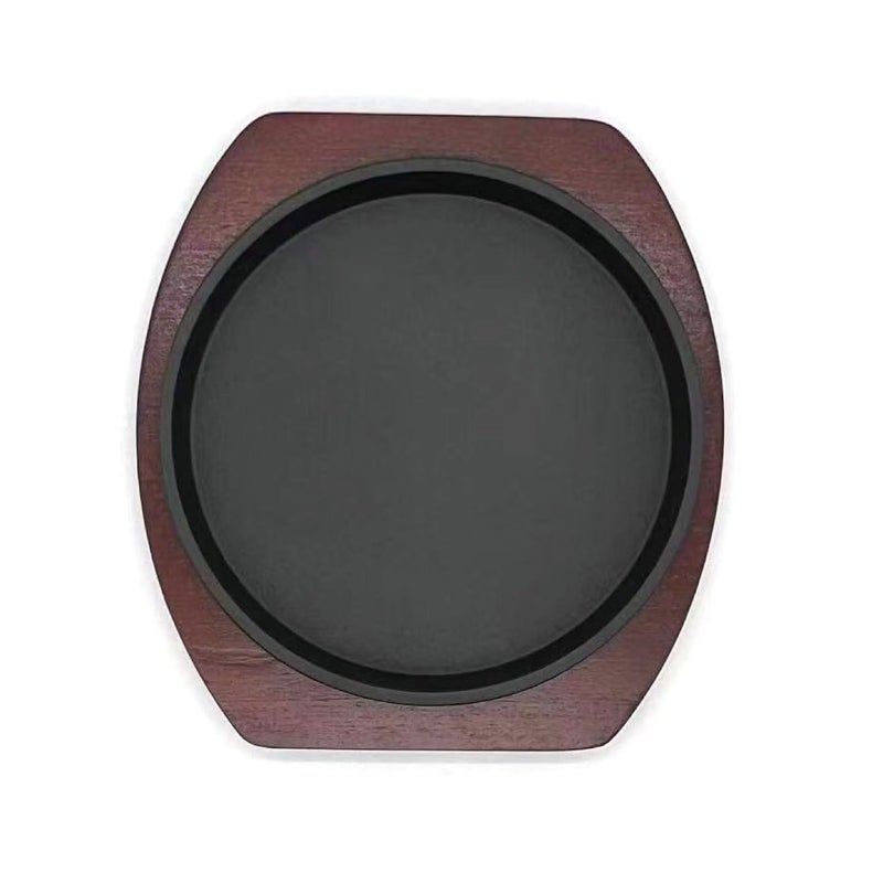 YYJINGYOU Cast Iron Fajita Plate, Steak Platter, Skillet Pan (10 inch) - Image 3