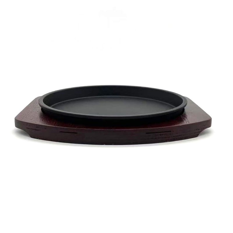 YYJINGYOU Cast Iron Fajita Plate, Steak Platter, Skillet Pan (10 inch) - Image 2