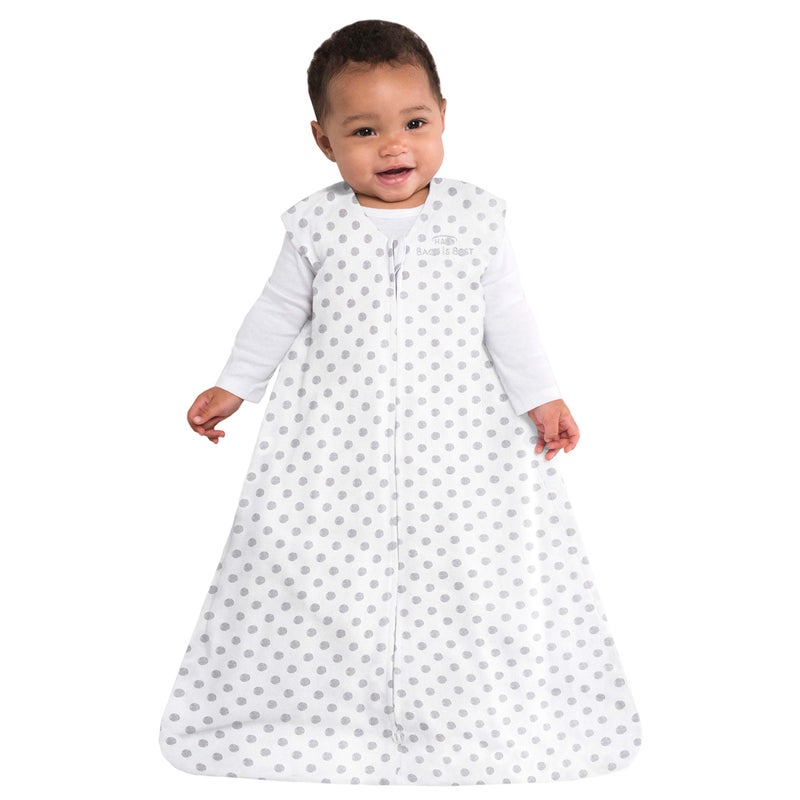 HALO Sleepsack Swaddle 3-6 Months and Wearable Blanket 6-12 Months 100% Organic Cotton 2-Piece Gift Set with Box, TOG 1.5, Cloud - Image 5