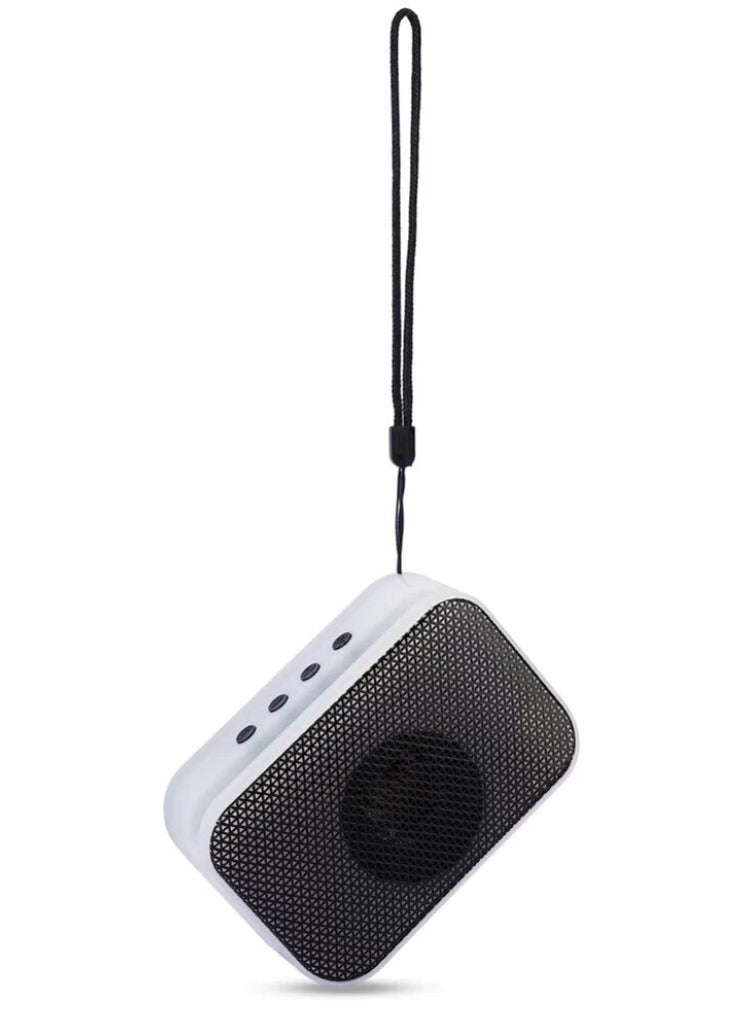 مكبر صوت A011 صغير الحجم مع دعم الصوت الديناميكي ومكبر صوت بلوتوث بقدرة 10 وات    ومكبر صوت محمول للغاية، عبوة من قطعة واحدة اسود وابيض - Image 2