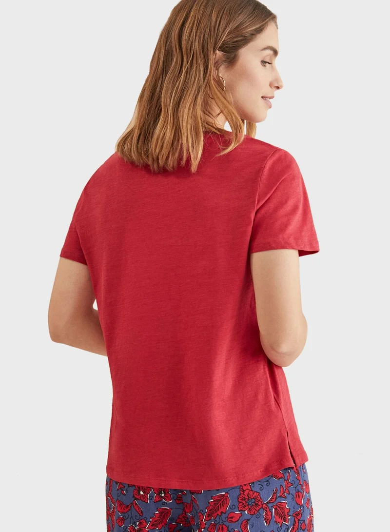 women'secret V-Neck T-Shirt