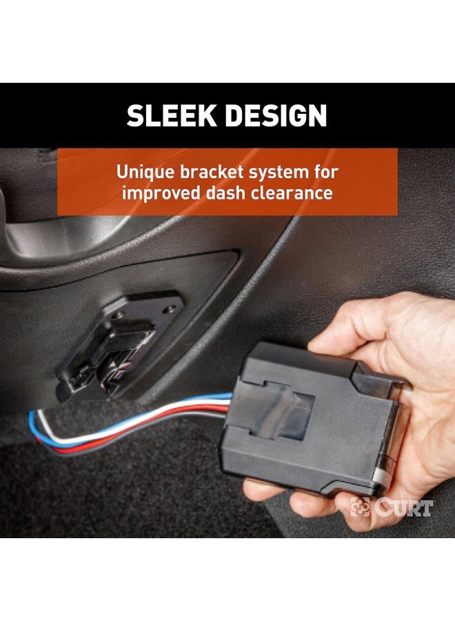 Curt 51146 TriFlex NEXT Proportional Inertia Electric Trailer Brake Controller, Fully Adjustable, Low Profile, 2-4 Axles, Plug-and-Play - Image 5