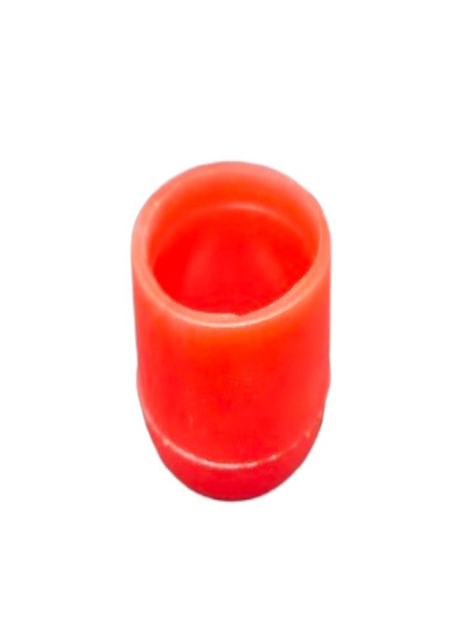 Natkam Round Plastic Outer Bush red (1 inch / 25mm), Floor Protector PVC end Cap/Bush/Shoe/Cover for Furnitures Like Chair, Stool or Table Legs. Inner Dia 25mm. (Red Colour) (10) - Image 2