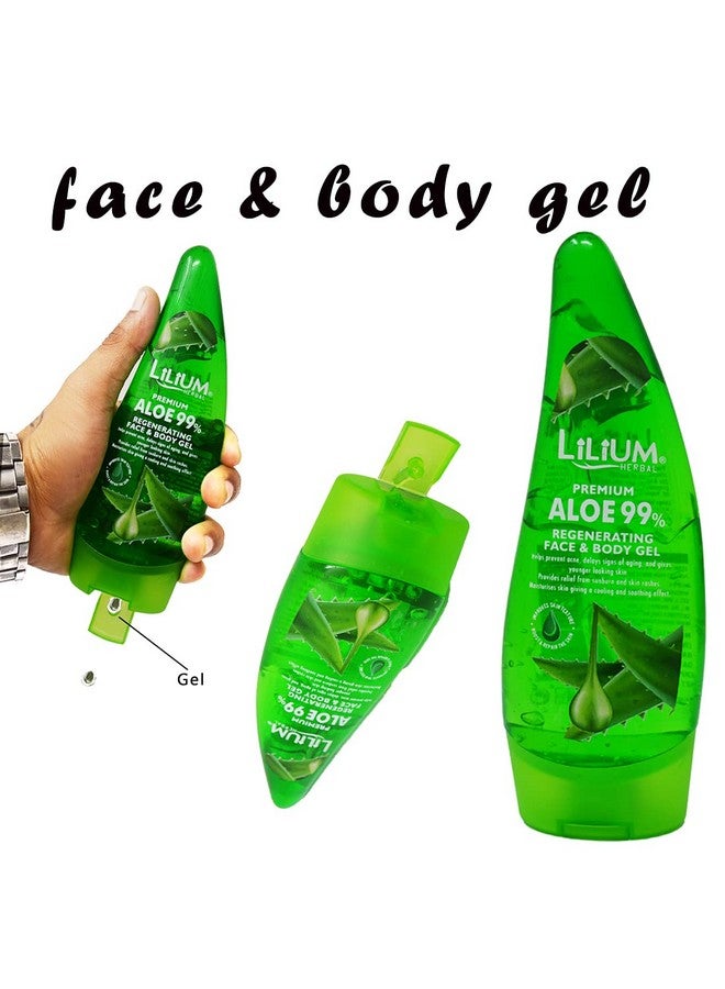 Lilium Regenerating Aloe Vera Face & Body Gel, 120ml - Image 2