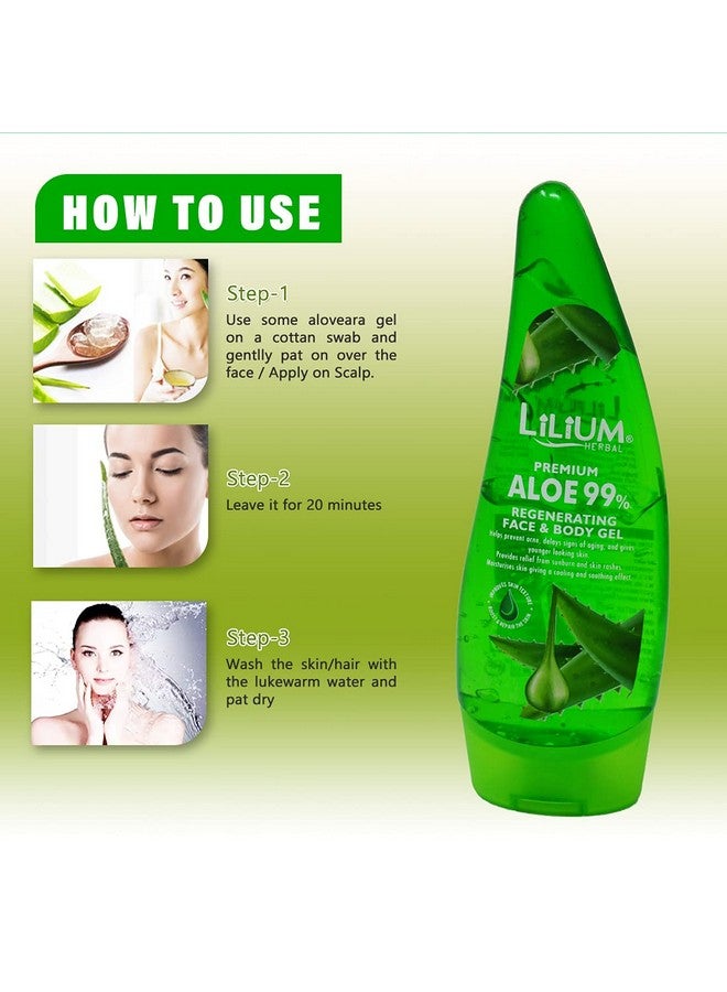 Lilium Regenerating Aloe Vera Face & Body Gel, 120ml - Image 5