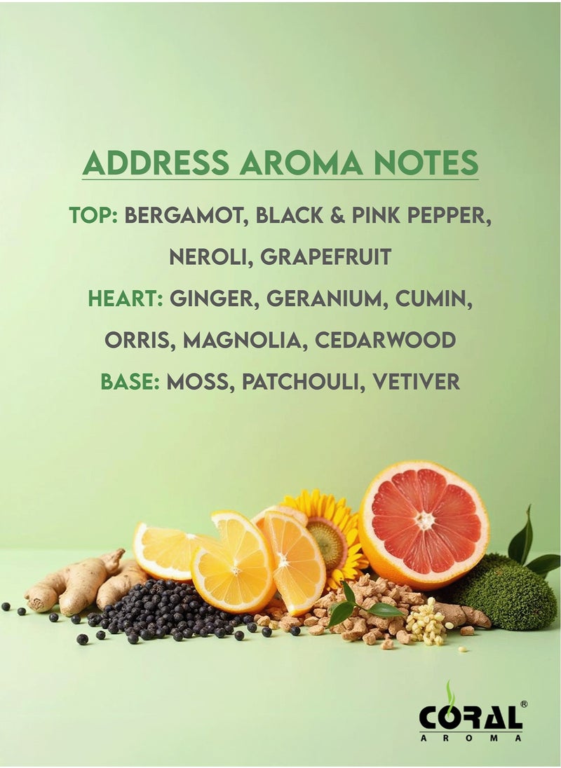 CORAL AROMA Address Aroma Oil | 200 ml | Scented Diffuser Oil  - Image 3