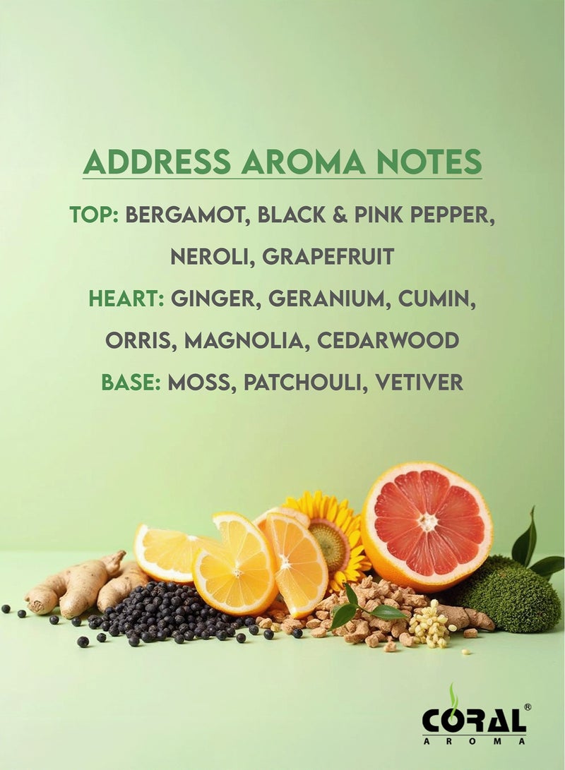 CORAL AROMA Address Aroma Oil for Diffusers 200 ml, Long Lasting Luxury Hotel Scent for Home and Offices - Image 3