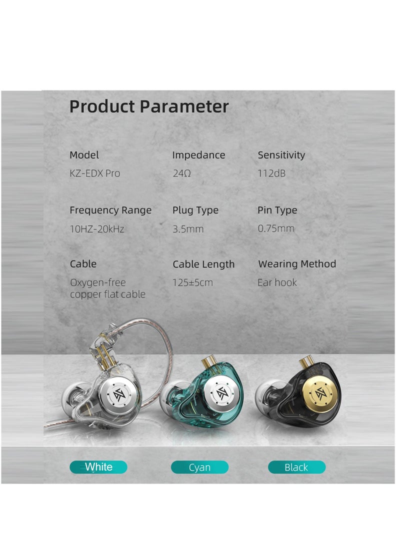 KZ - In-Ear Stage Monitor Headphone Dual Magnetic Dynamic Unit Earphone Shock Bass Earbuds with 0.75mm Detachable Cable Comfortable Wired Headset - Image 1
